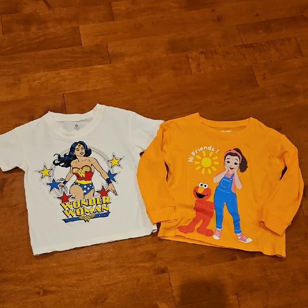 New Girls Wonder Woman & Ms. Rachel Tshirts